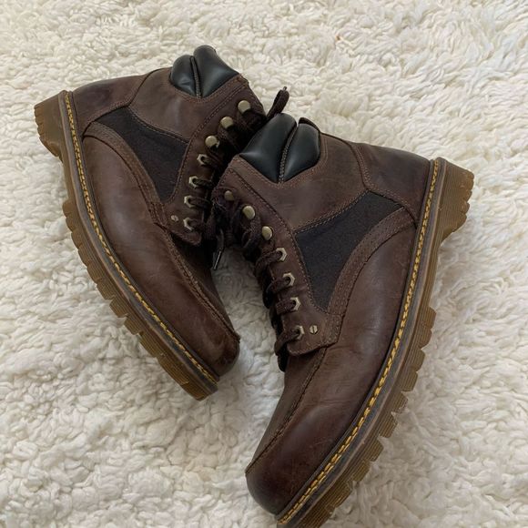 Dr. Martens Other - Dr. Martens Men’s Size 12 Brown Leather Canvas Wyoming Jamie Work Boots
